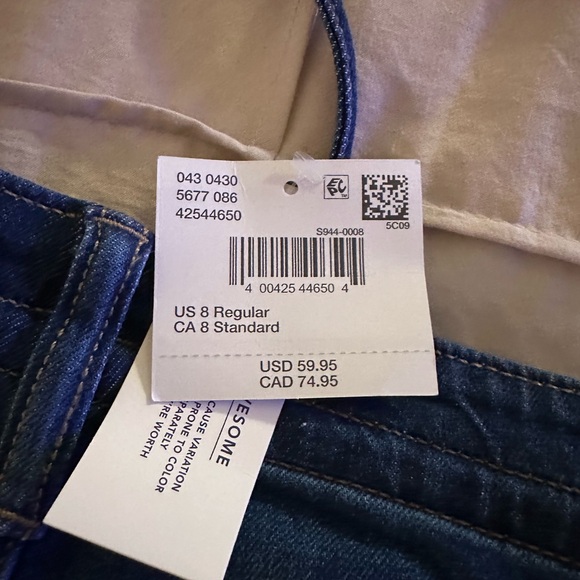 American Eagle Wide-Leg Blue Jeans - Picture 4 of 4